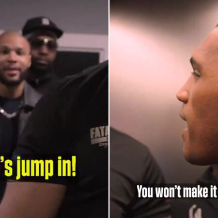 Tense Moment: Security Separates Chris Eubank Jr. and Conor Benn in Lift at Press Conference