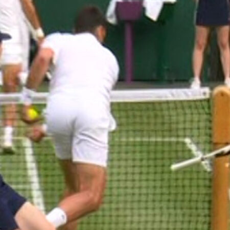 Tennis Player’s Furious Racket Smash and Outburst After Defeat