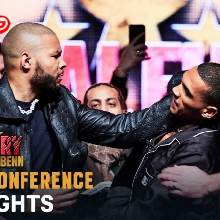 Chris Eubank Jr. “Egg Detector” Check at Conor Benn Press Conference
