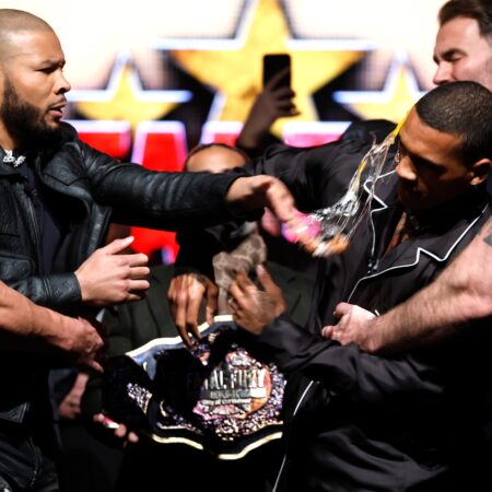Furious Eddie Hearn Shoves Rival Promoter at Eubank Jr vs Benn Press Conference
